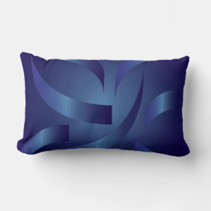 sapphire ribbons lumbar pillow