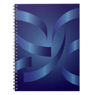 sapphire ribbons notebook
