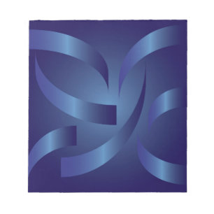 sapphire ribbons notepad