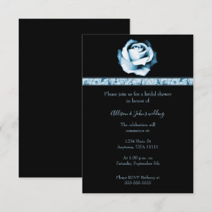 Sapphire Rose Bridal Shower Invite