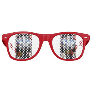 Sapphire Ruby Gem Viper Retro Sunglasses
