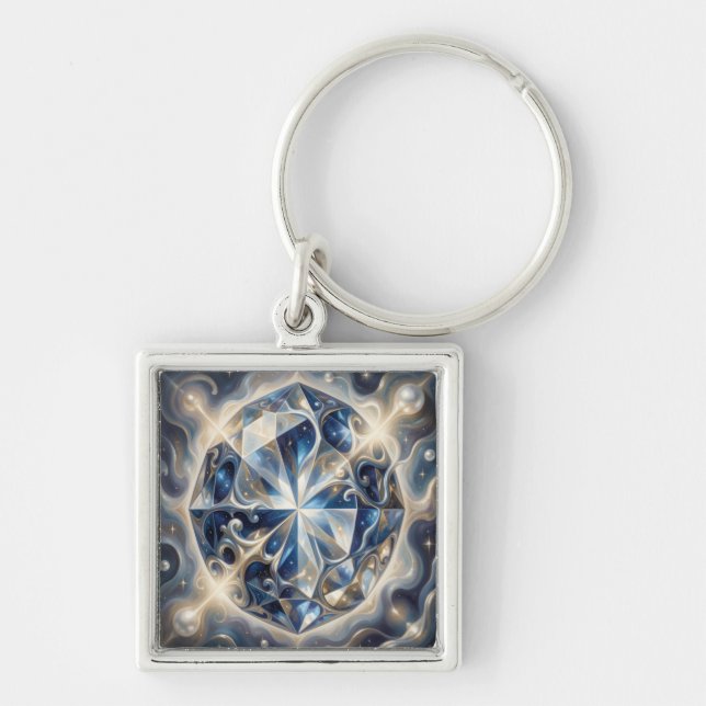 Sapphire – The Stone of Truth and Wisdom´3 Keychain (Front)