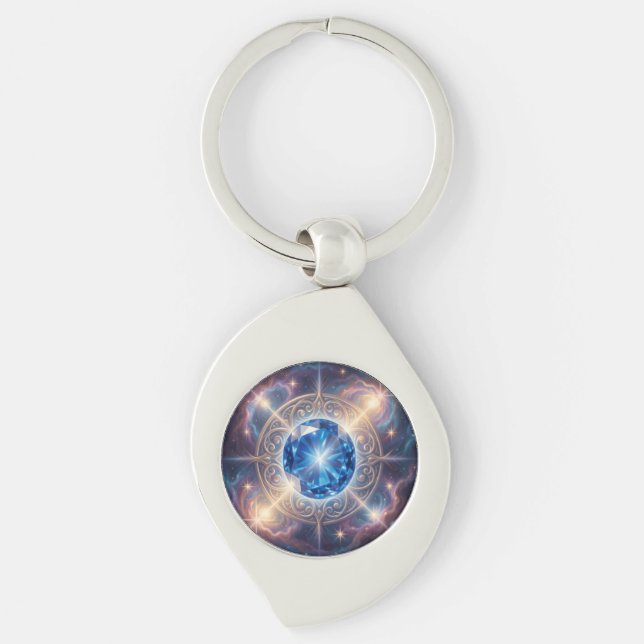 Sapphire – The Stone of Truth and Wisdom´6 Keychain (Front)