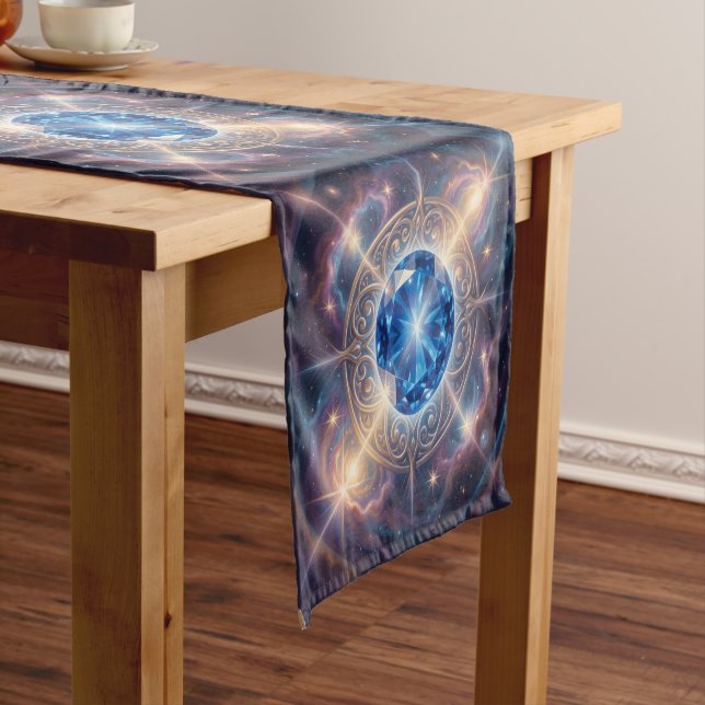 Sapphire – The Stone of Truth and Wisdom´6 Short Table Runner (In Situ)