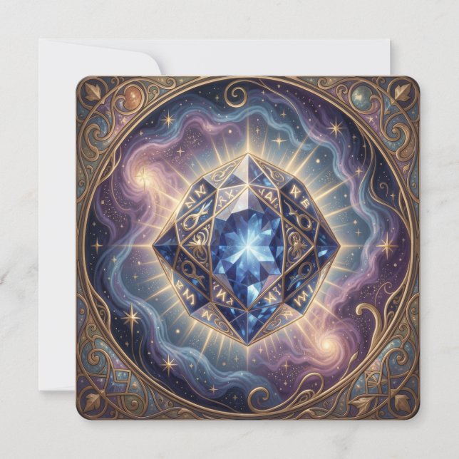 Sapphire – The Stone of Truth and Wisdom´7 Holiday Card (Front)