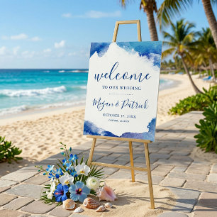 Sapphire Tide Wedding Welcome Sign