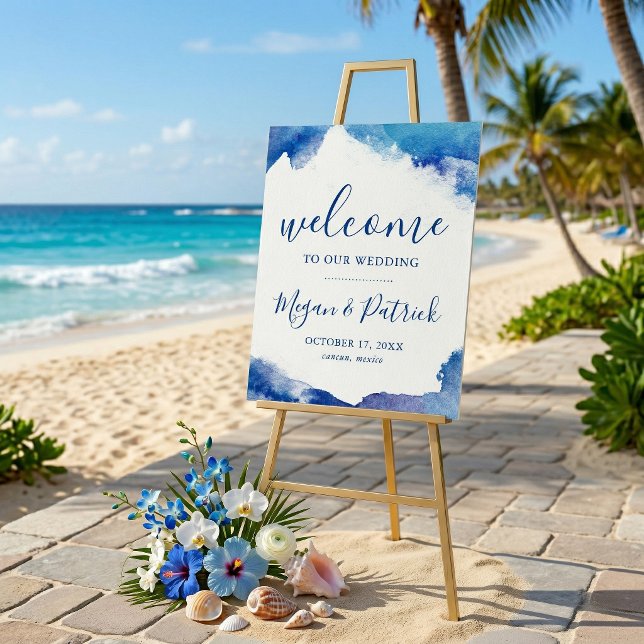 Sapphire Tide Wedding Welcome Sign (Creator Uploaded)