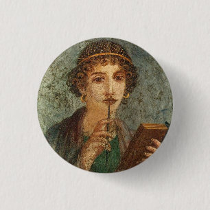 Sappho 1 Inch Round Button