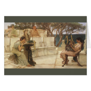 Sappho and Alcaeus by Sir Lawrence Alma Tadema