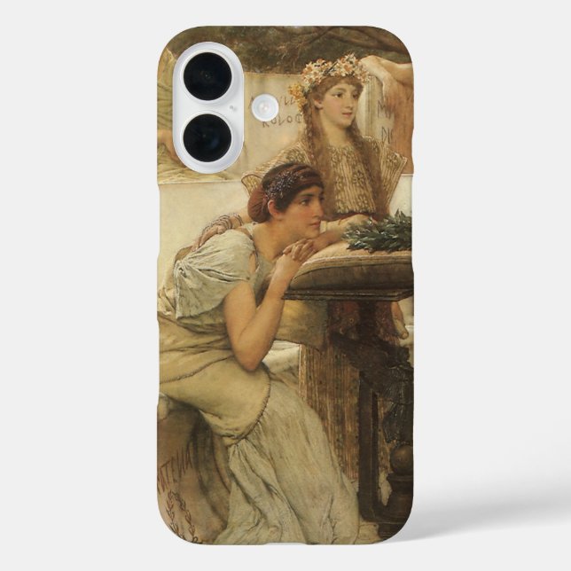 Sappho and Alcaeus by Sir Lawrence Alma Tadema Case-Mate iPhone Case (Back)