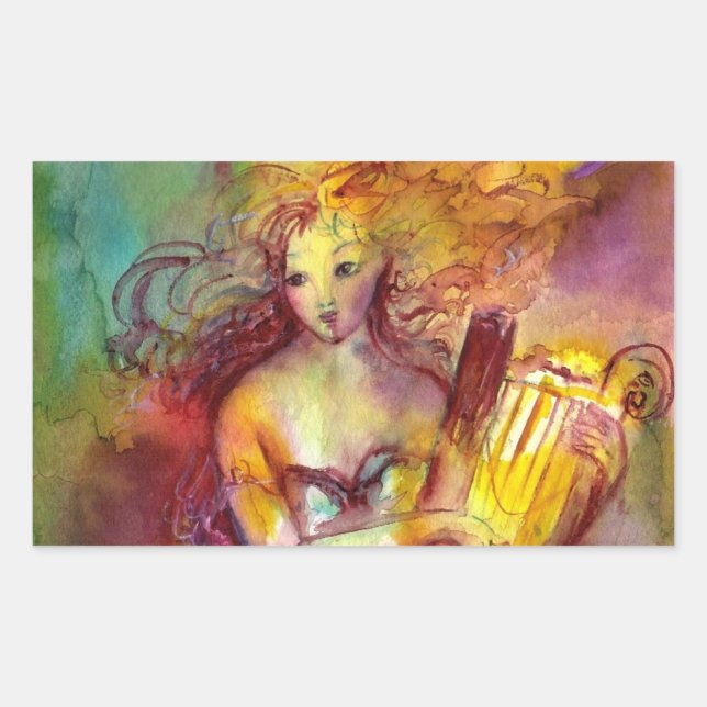 SAPPHO ,DANCE, MUSIC AND POETRY STICKER (Front)