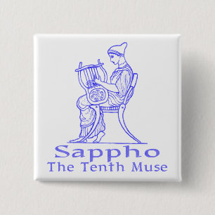 Sappho: The Tenth Muse 2 Inch Square Button