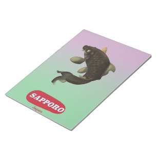 Sapporo Japan Vintage style tourism poster Notepad