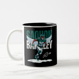 Saquon Eagles Vintage Barkley Design 90er Jahre Gr Two-Tone Coffee Mug