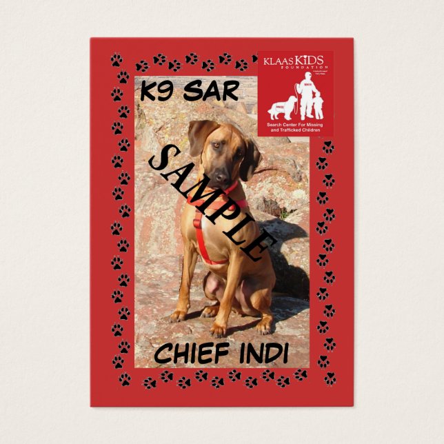 SAR K9 Trading Cards (Trailing) (Front)