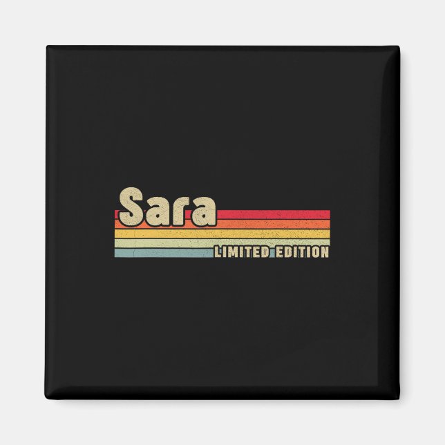 Sara Gift Name Personalized Birthday Fun Christmas Magnet (Front)