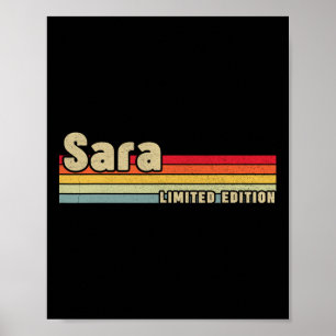 Sara Gift Name Personalized Birthday Fun Christmas Poster
