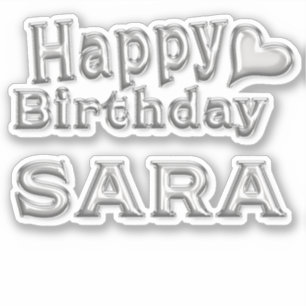 Sara Happy Birthday Autocollants