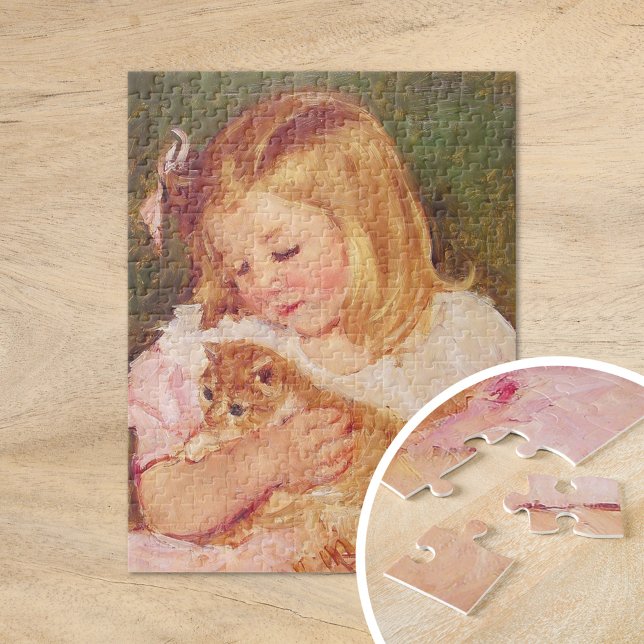 Sara Holding a Cat | Mary Cassatt Jigsaw Puzzle (Creator Uploaded)