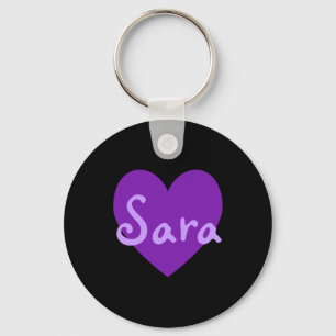 Sara in Purple Keychain