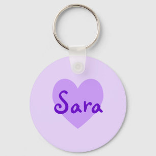 Sara in Purple Keychain
