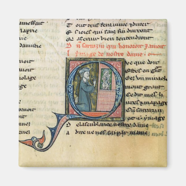 Saracen converted by an image of the Virgin Magnet (Front)