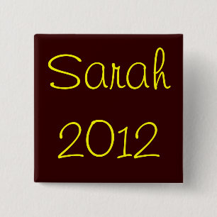 Sarah 2012 2 inch square button