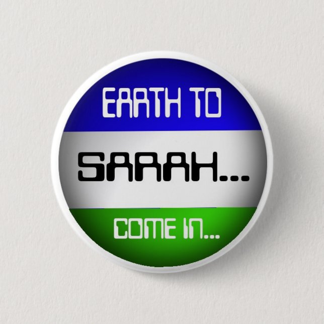 Sarah 2 Inch Round Button (Front)