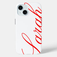 Sarah - beautiful iPhone Case with custom name