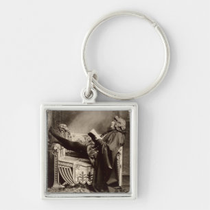Sarah Bernhardt (1844-1923) as Hamlet in the 1899 Keychain
