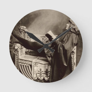 Sarah Bernhardt (1844-1923) as Hamlet in the 1899 Round Clock