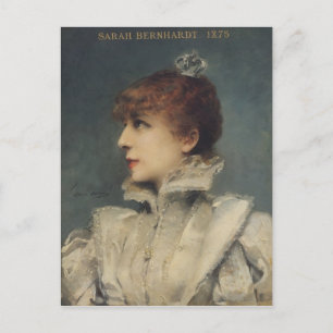 Sarah Bernhardt  1875 Postcard