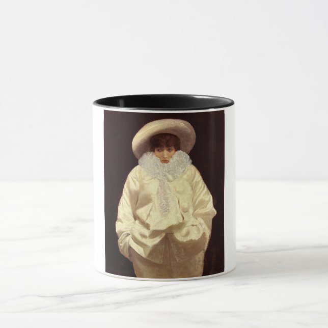 Sarah Bernhardt as Pierrot Mug (Center)