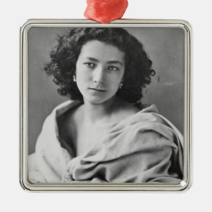 Sarah Bernhardt  in costume, c.1860 Metal Ornament