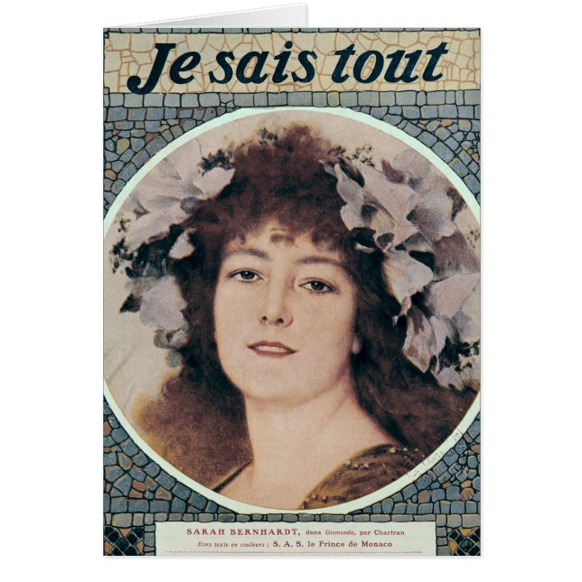 Sarah Bernhardt  in Gismonda (Front)