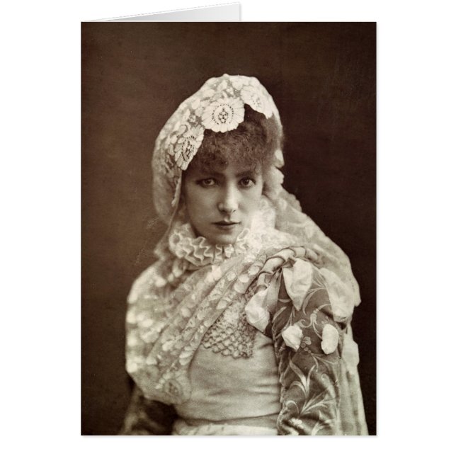 Sarah Bernhardt  in the role of Marion Delorme (Front)