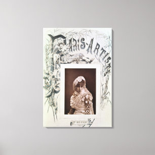 Sarah Bernhardt in the role of Marion Delorme Canvas Print