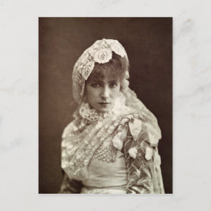 Sarah Bernhardt  in the role of Marion Delorme Postcard