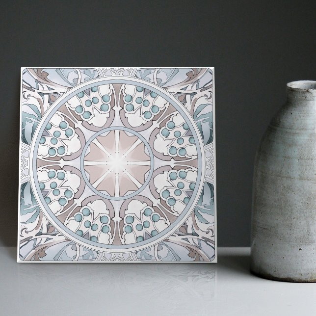 Sarah Bernhardt Inspired Artwork by Alphonse Mucha Tile (Creator Uploaded)