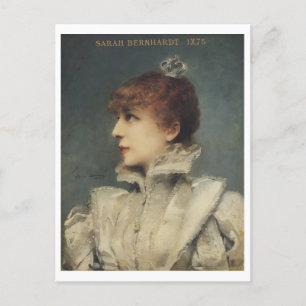 Sarah Bernhardt, Louise Abbéma Postcard