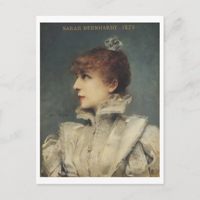 Sarah Bernhardt, Louise Abbéma  Postcard (Front)