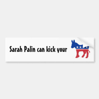 Sarah can kick your.... bumper sticker