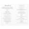 Sarah Catholic Wedding Mass Ceremony Program