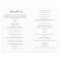 Sarah Catholic Wedding Mass Ceremony Program