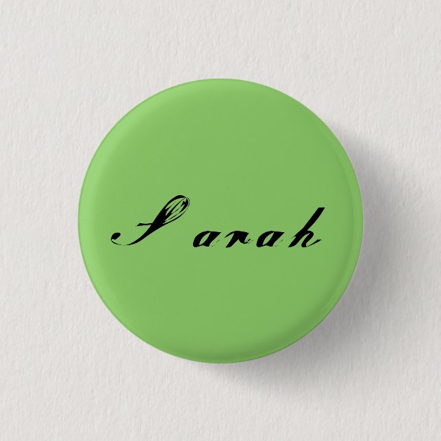 Sarah from Orphan Black antique script 1 Inch Round Button (Front)