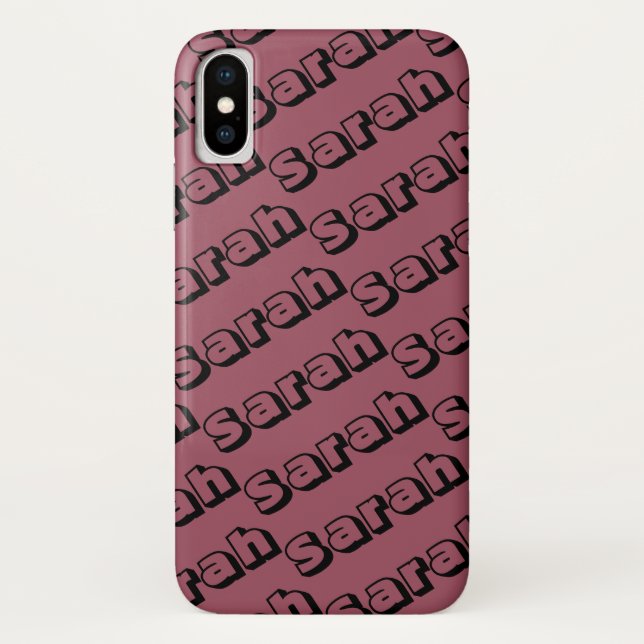 Sarah from Orphan Black open font repeat pattern Case-Mate iPhone Case (Back)