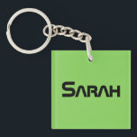 Sarah futuristic font from orphan Black Keychain<br><div class="desc">Sarah is a character from the tv show orphan Black</div>