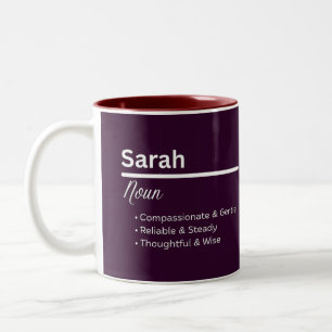 Sarah Girl Personalized Name Meaning Mug