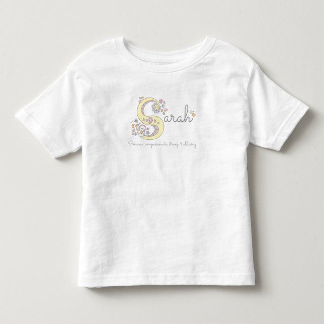 Sarah girls S name meaning custom tee (Front)