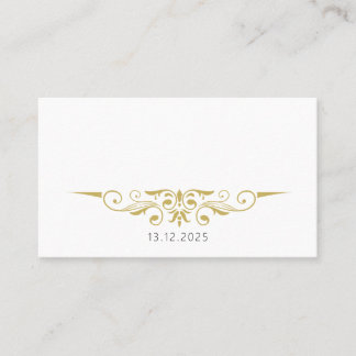 Sarah - Gold Accent Wedding Placecards